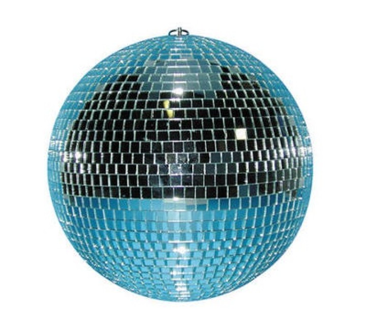 Sfera poliedrica riflettente 30 cm 12'' (mbf in opzione) effetti luminosi giochi di luce sfera ruotante policroma hq power - 1