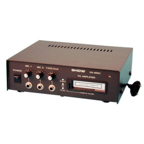 Amplificateur electronique pa mono 15w lecteur k7 magnetophone public  adress paa252/12