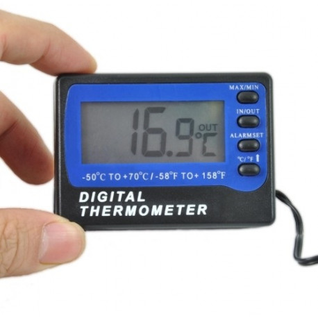 Thermomètre de Frigo Congelateur, Thermomètre de Réfrigérateur sans Fil  avec 2 Capteurs, Alarme Sonore, Min/Max, Thermomètre in/Exté - Cdiscount  Maison