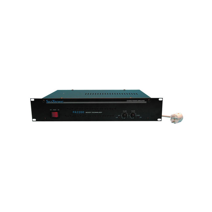 Amplificador electronico pa estereo 2x200w rms 8 ohm vpa2200mb public adress public adress amplificadores electronicos jb system
