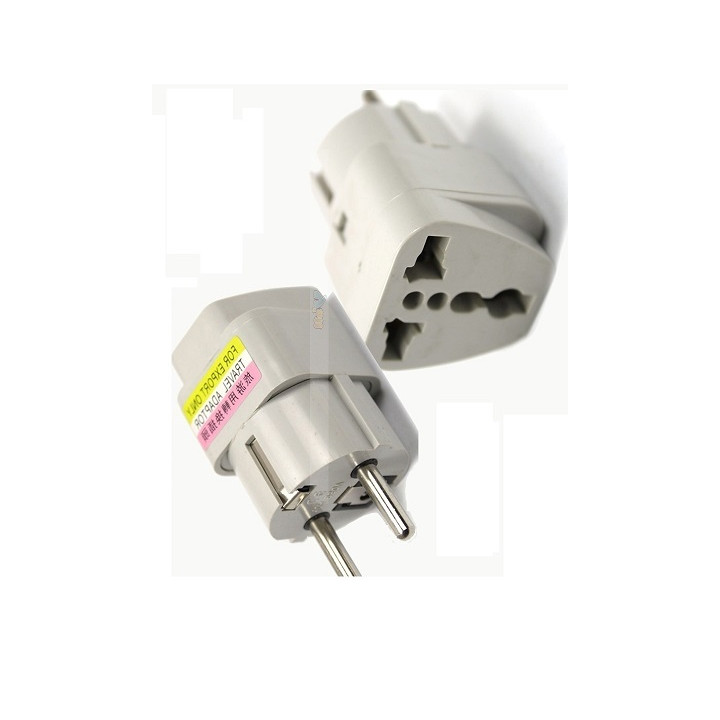 Adattatore presa europesa verso presa inglese adattatori viaggi 16a 250vca convertitore adattatore converter elran - 1