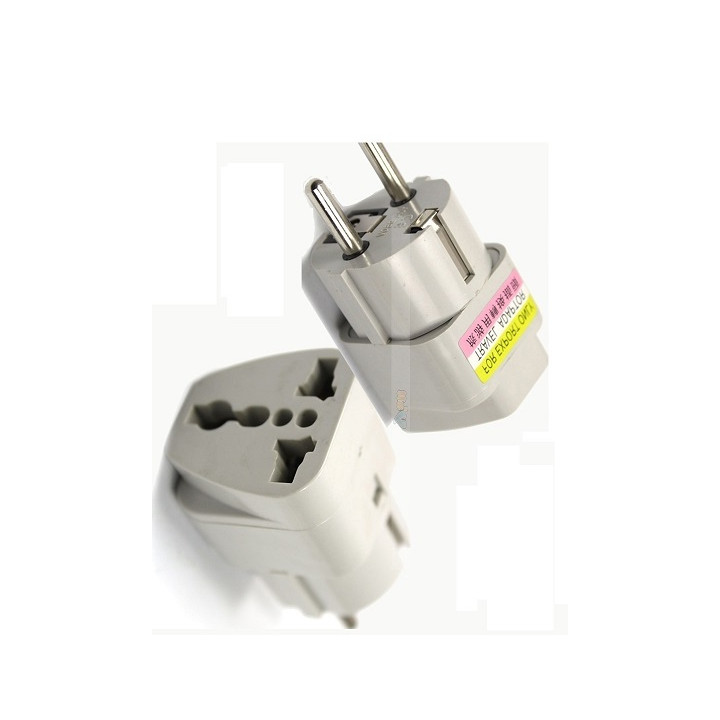 Adattatore presa europesa verso presa inglese adattatori viaggi 16a 250vca convertitore adattatore converter elran - 1