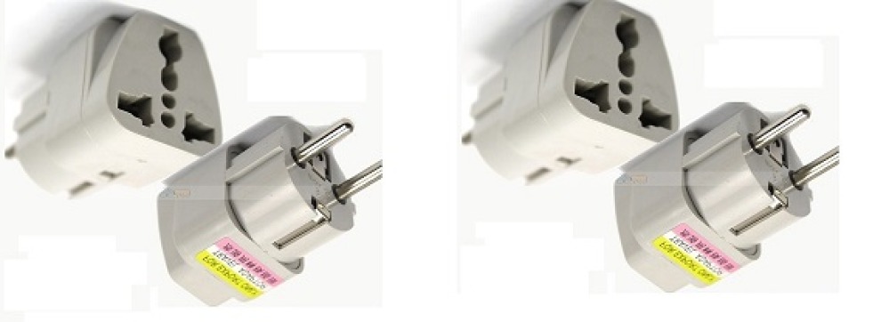 Adaptadores electricos clavija europea hacia clavija inglesa adaptadores 16a 250vca electricos convertidor jr international - 1