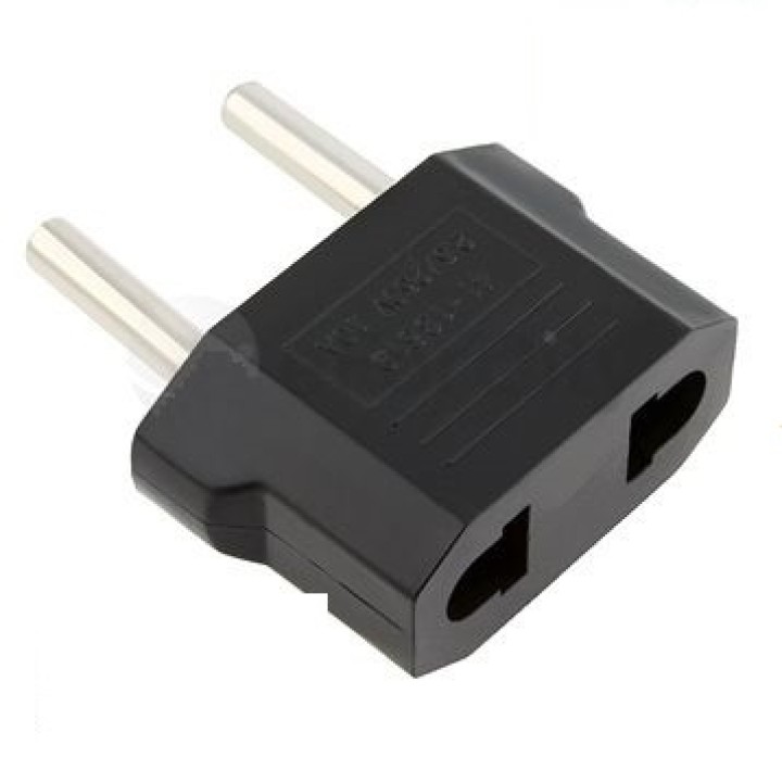 100 X Travel adapter plug china japan Canada us electric sector to euro plug converter asia jr international - 1