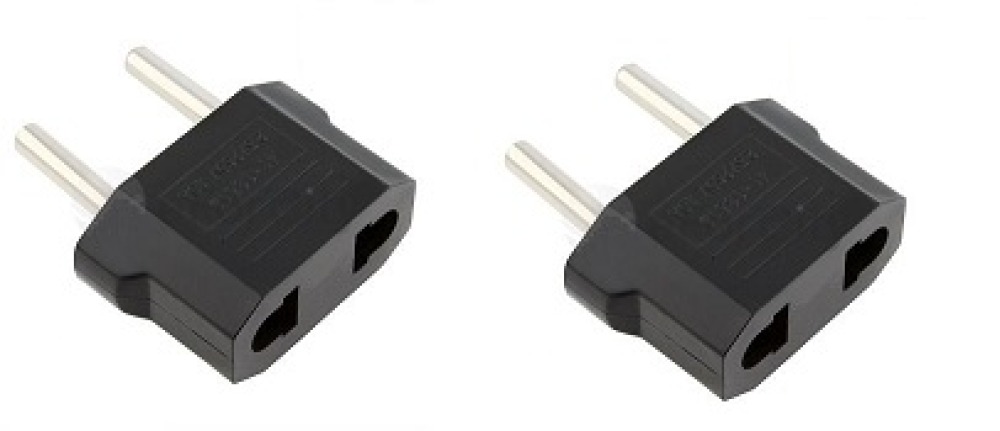 2 X Reise-adapter-stecker china japan kanada uns elektrischen sektor zu euro-stecker-wandler asia neuftech - 1