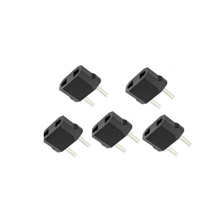 5 X Reise-adapter-stecker china japan kanada uns elektrischen sektor zu euro-stecker-wandler asia mgs33 - 1
