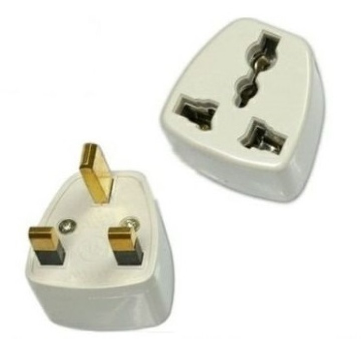 Adattatore elettrico presa europea verso presa inglese senza presa terra convertitore adattatore converter pms - 1