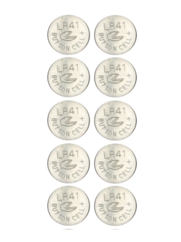 Pila 1.55v (les 10) 38mah 392s d392 392sr41w sr41 392 g3 lr41 l736 pile telecomando v392ac eunicell - 1