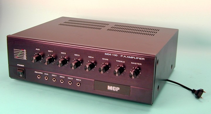 Amplificador electronico pa mono 90w sin cassette 220vca amplificadores electronicos public adress amplificador jr international