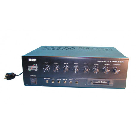 Amplificador electronico pa mono 90w + cassete 220vca 24vcc amplificadores electronicos public adress amplificadores jr internat
