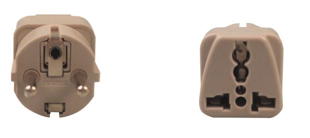 Travel adapter electric european plug to english plug adapter 1a 250vac adapter electric adapter electric jr international - 1