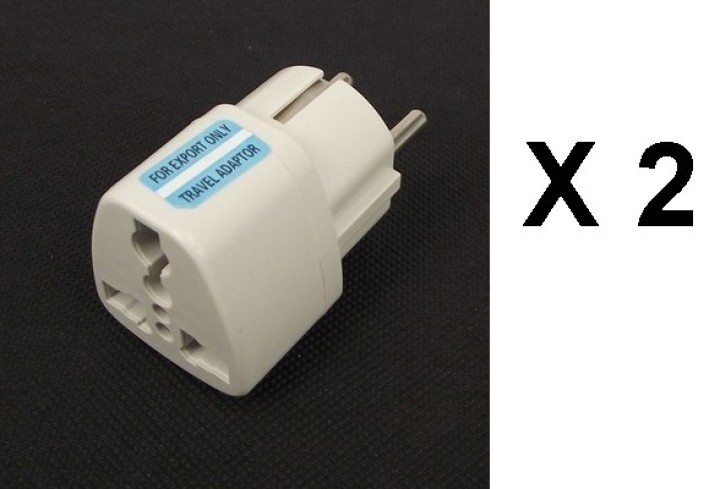 2 X Adaptadores electricos clavija europea hacia clavija inglesa adaptadores 16a 250vca electricos convertidor jr international 