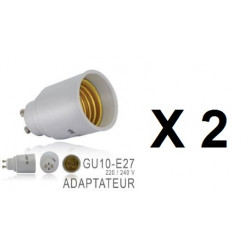 2 X Gu10 adapter lampenfassung lampe e27 führte anpassung 220v 12v 24v 48v ohmeasy led lighting - 1