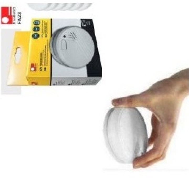 Rivelatore fumo elettronico 9vcc + buzzer (lx98) detettore allarme elettronico incendio autonomo ebtek - 1