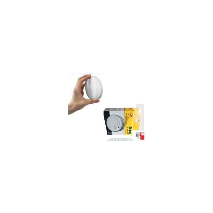 Rivelatore fumo elettronico 9vcc + buzzer (lx98) detettore allarme elettronico incendio autonomo otio - 1