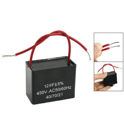CBB61 Metallized Capacitor for Motor Start-up Ceiling Fan 500VAC 12uF 12mf sourcingmap - 1
