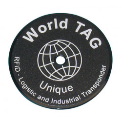 Badge tag 64 bit 125khz per lettore prossimita portatile rotondo rondier conserva sicurezza jr international - 1