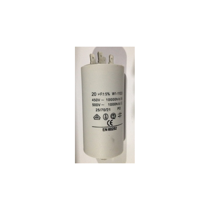 20?f kondensator mf mikrofarad 450v 50/60 hz motorinbetriebnahme w1 11.020 wohnung lug uhr fixapart - 1