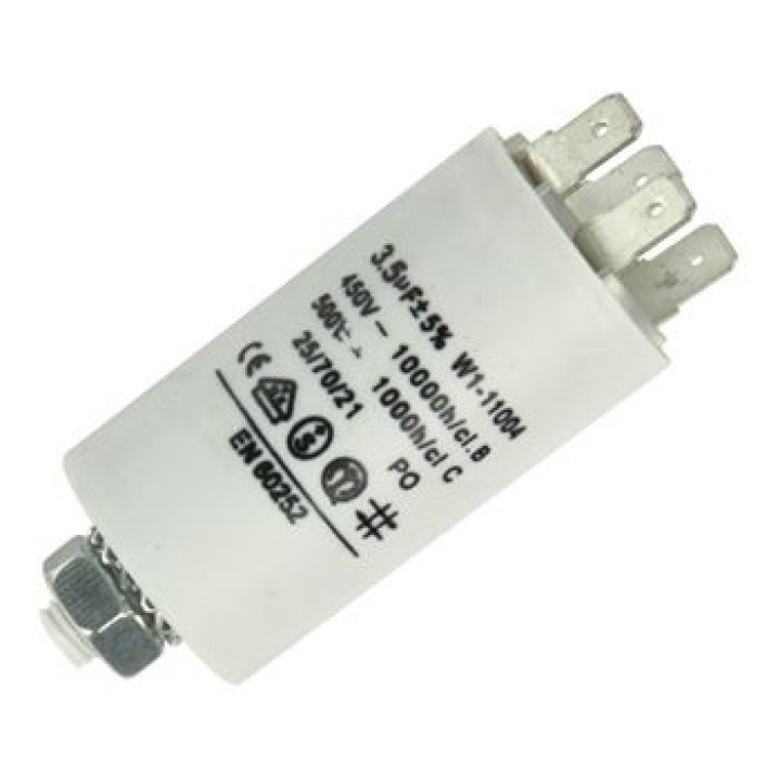Condensador 3.5 mf micro farad 450v 50 60 hz condensador de arranque motor universal a borne am w1 11004 miflex - 1