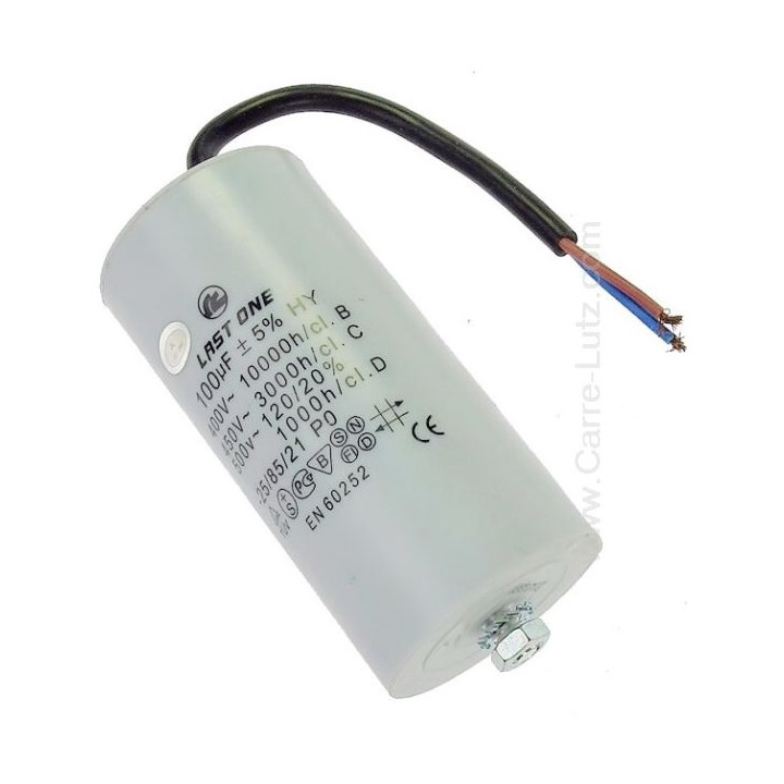 Start capacitor 100 mf micro farad 400v 450v edealmax - 1