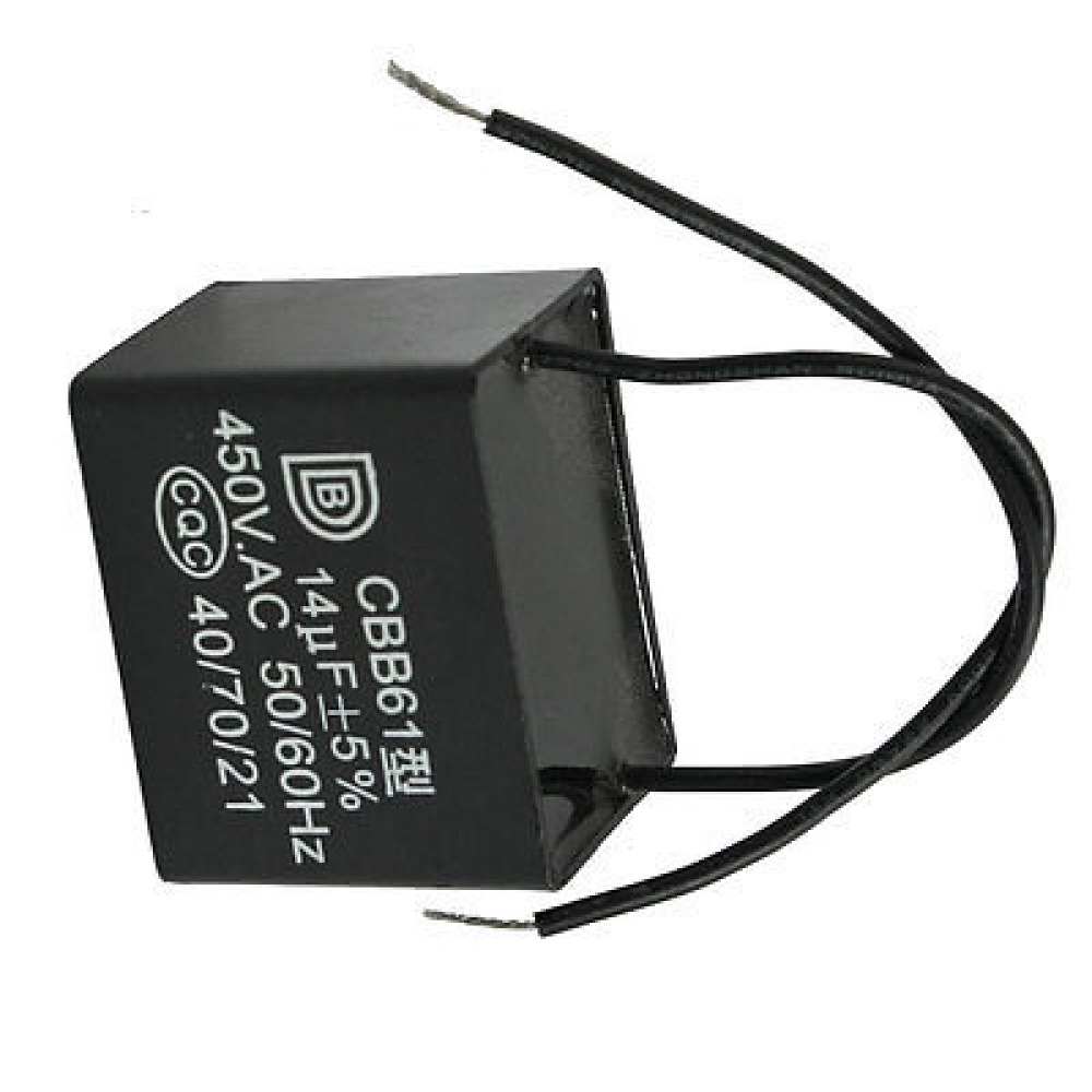 CBB61 14uF 500V AC rectángulo no polar de funcionamiento del motor del condensador dealx - 2