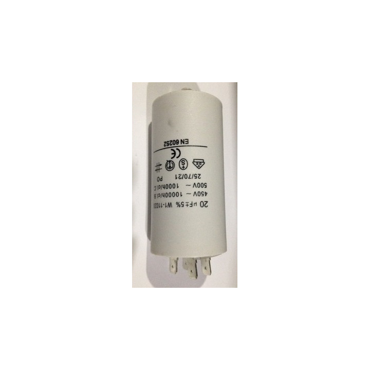 Condensador 20 mf micro farad 450v 50 60 hz condensador de arranque motor universal a borne am w1 11020 sourcingmap - 1