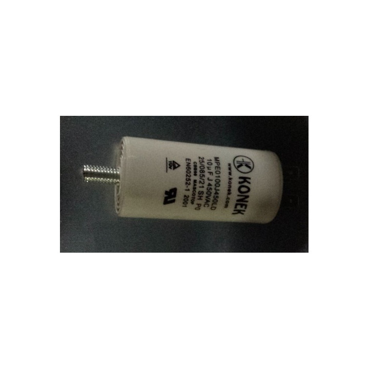 Condensador 10 mf micro farad 450v 50 60 hz condensador de arranque motor universel a borne am w1 11010 dealx - 1