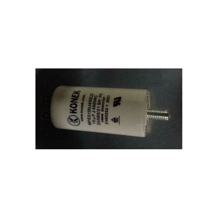 Condensador 10 mf micro farad 450v 50 60 hz condensador de arranque motor universel a borne am w1 11010 deamx - 1