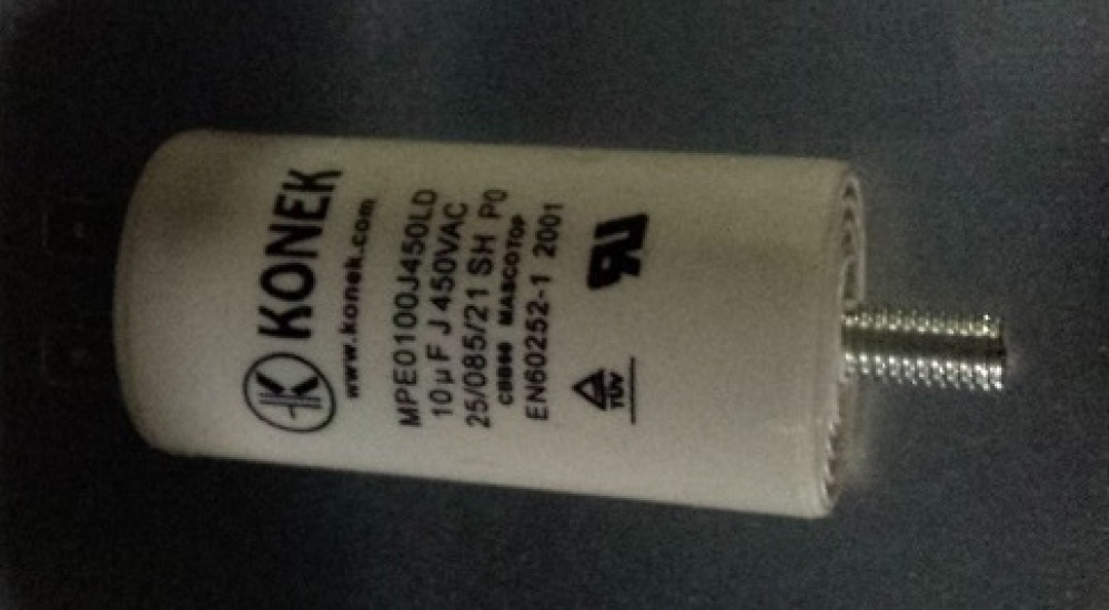 Condensador 10 mf micro farad 450v 50 60 hz condensador de arranque motor universel a borne am w1 11010 deamx - 1