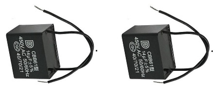 2 CBB61 14uF AC 500V rettangolo non polari del motore Run condensatore deamx - 1