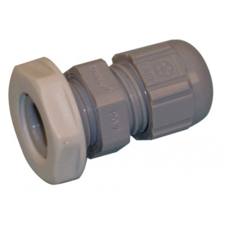 Wasserdichte kabelverschraubung grau auf pvc mit kabelschutzung 2 5 bis 6 5 mm cen - 1