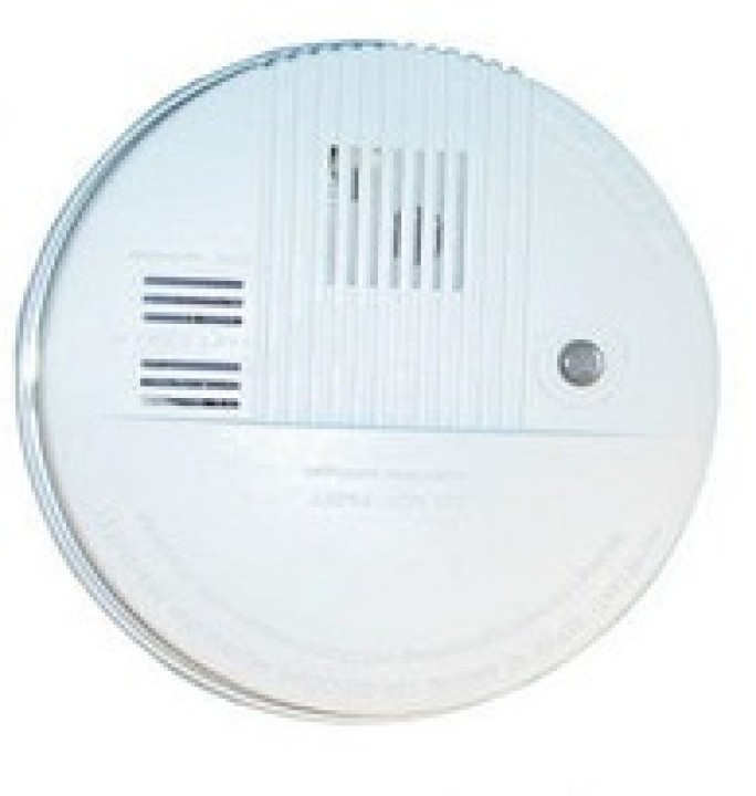 Rivelatore fumo elettronico 9vcc + buzzer (lx98) detettore allarme elettronico incendio autonomo siterwell - 1