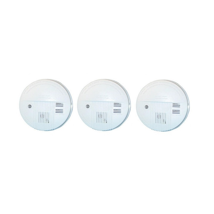3 rivelatore fumo elettronico 9vcc + buzzer (lx98) detettore allarme elettronico incendio autonomo jr international - 2