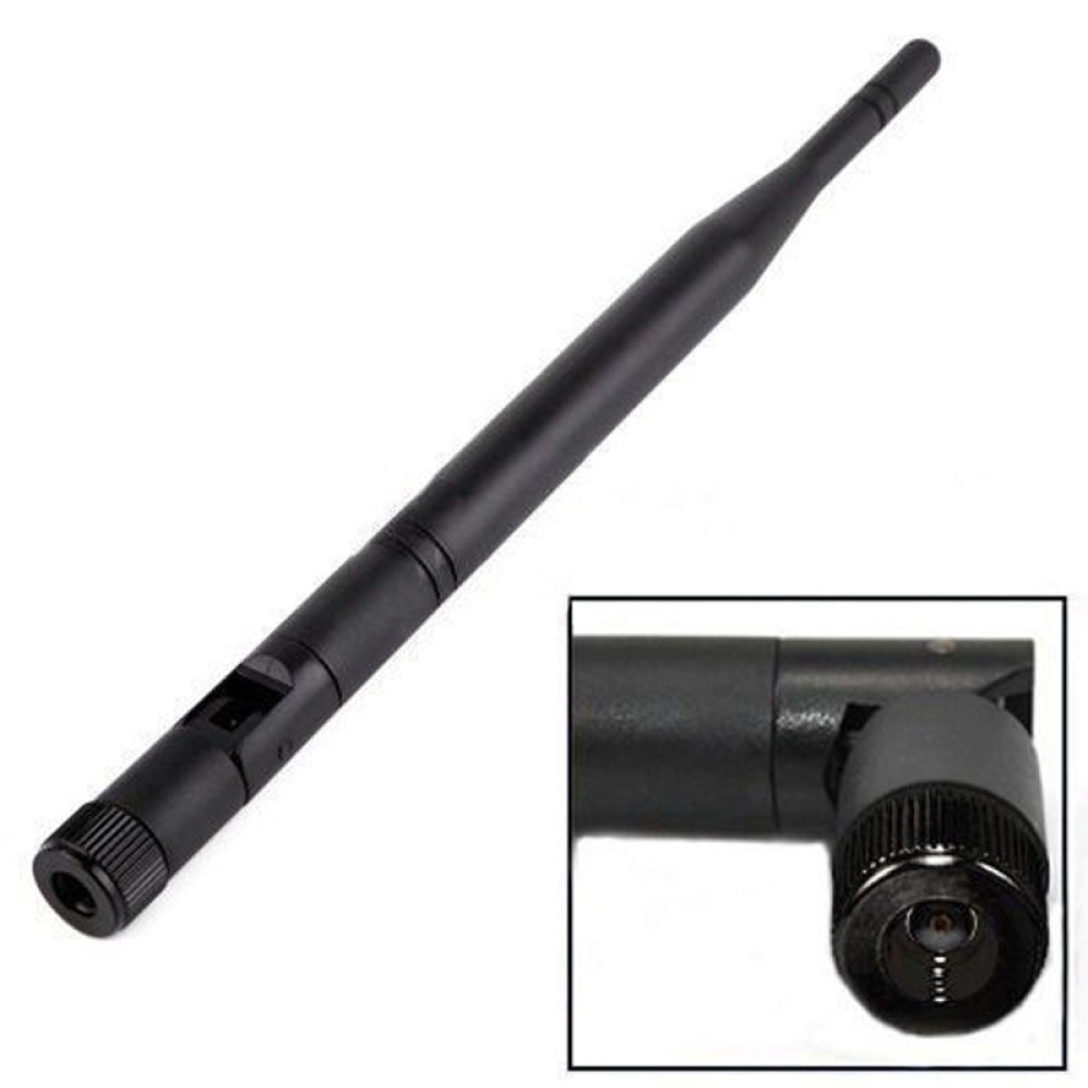 Antena Wifi 5 db 6dBi rp-sma 2.4ghz omnidireccional para el acceso WiFi punto d enrutador cablematic - 1
