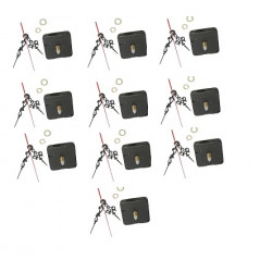 10 X Quartz clock mechanism jr international - 1