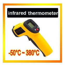 Puntamento laser a infrarossi termometro 32 ° c 380 ° c di temperatura di calore attrito lcd xcsource - 1