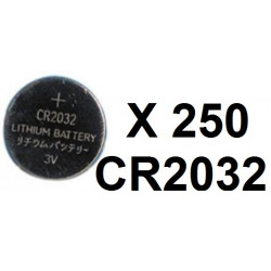250 X Pila al litio 3v cr2032 alimentazione pile batterie alimentazione pile batterie pile litio pile bottoni pila bottone alime