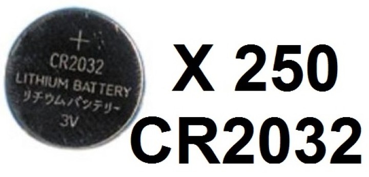 250 X 3vdc lithium knopfzelle cr2032 lithiumknopfzelle lithium knopfzelle lithium knopfzellen lithiumknopfzellen conrad - 1
