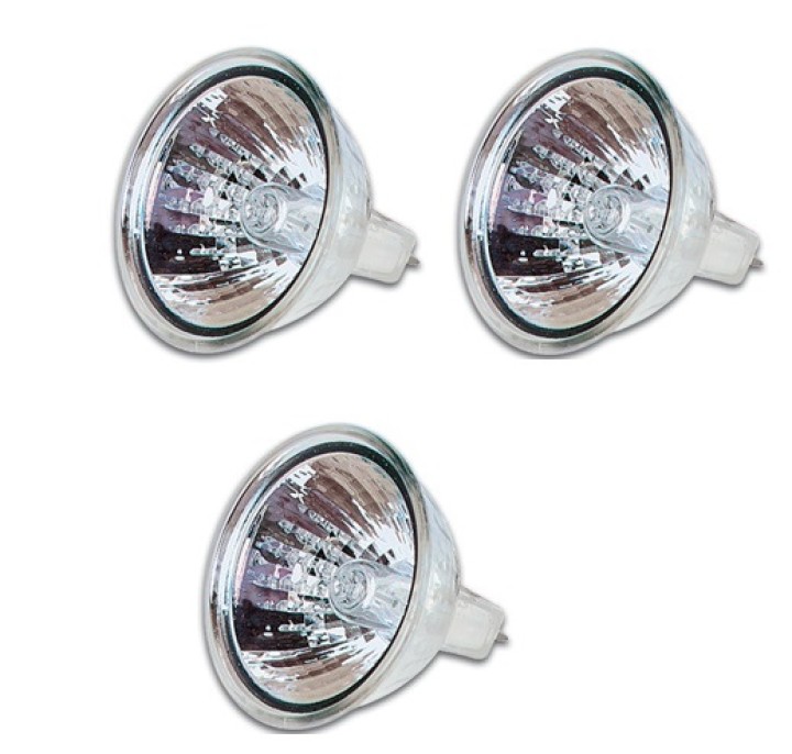 3 X Bombilla halogena, 20w 12v, mr16 lamps - 1