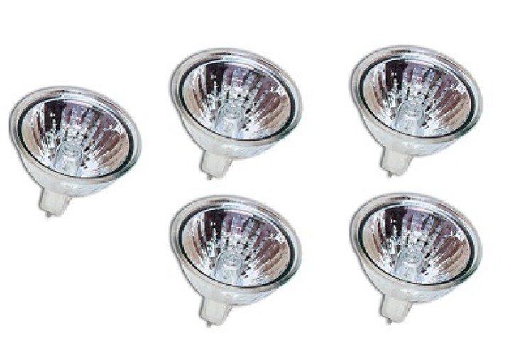 5 X Bombilla halogena, 20w 12v, mr16 jr international - 1