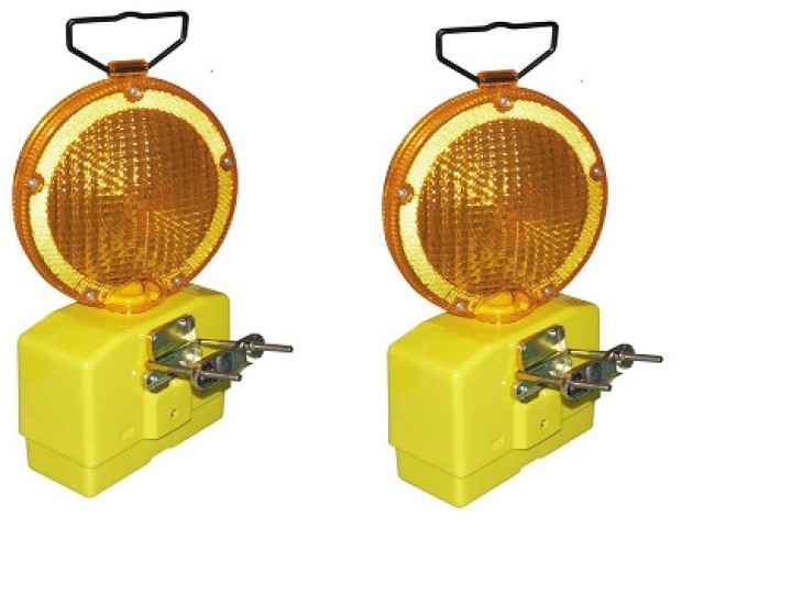 6v 2 X laterne lampe bernstein website 2 led leuchte secour verkehrssicherheit as-9801 fanal - 1