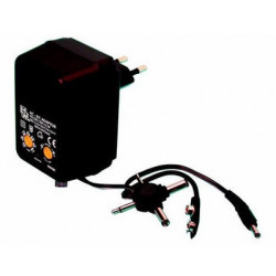 Adattatore con spina universale 220vca 3 12vcc 500ma mw691 alimentatore presa mw691 jr international - 1