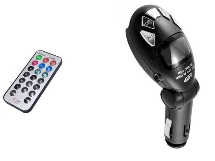 Fm transmitter mp3-funksender funk-kfz-remote-key-usb sd / mmc 9999 dock phone - 1