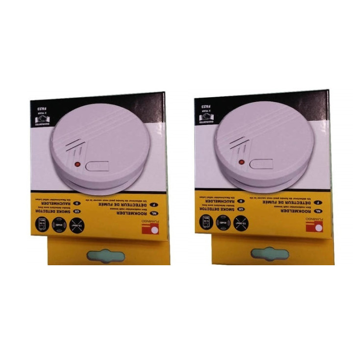 2 detector humo electronico 9vcc o 220vca buzzer alarma detector alarma electronico incendio housegard - 1