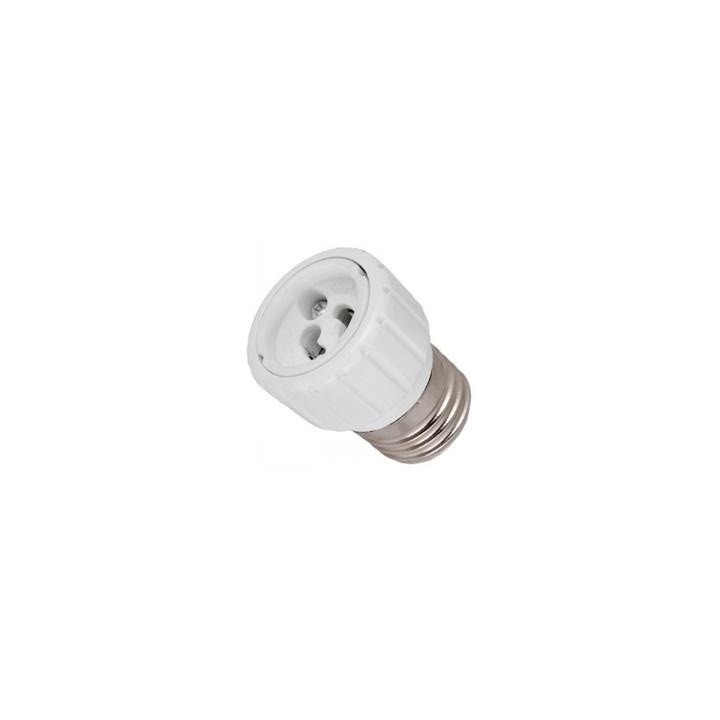 E27 to gu10 adapter converter base holder socket for led light lamp bulbs 12v 24v 48v 220v lampholder conversion velleman - 1