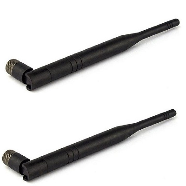 2 X Wifi antenna 5 db 6dBi rp-sma 2.4ghz omni directional for WiFi access point d router huacam - 1