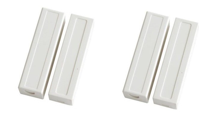 2 X Detector contacto magnetico alarma off en saledizo crema detectores aperturas alarmas detecciones magneticas jr internationa