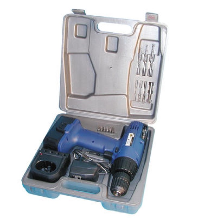 Trapano senza filo ricaricabile + valigetta utensili utensileria varia trapani ricaricabili cogex - 1
