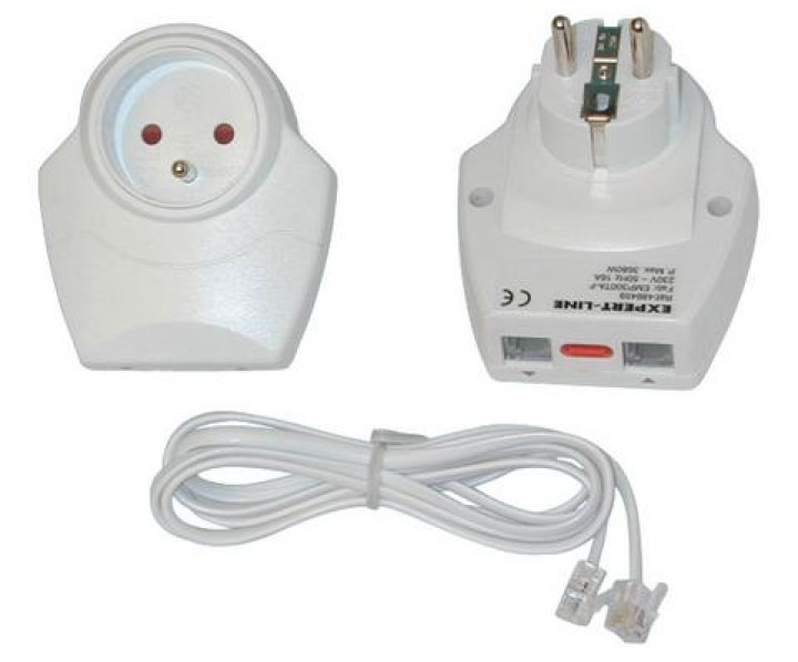 Lightning arrester 220vac plug in surge protector with filter + tel fax modem adsl outlet surge protector with modem protection 