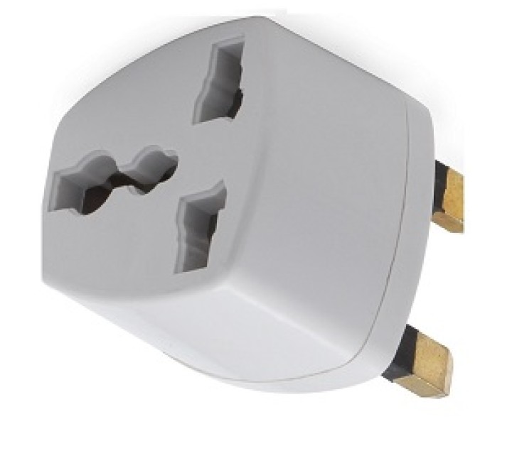 Adattatore elettrico presa europea verso presa inglese senza presa terra convertitore adattatore converter jr international - 1